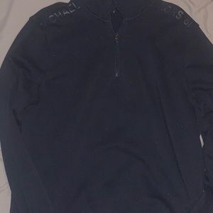 MENS SIZE L MICHAEL KORS HALF ZIP SWEATER